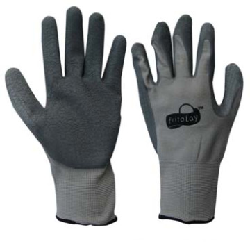 13G Polyester Liner Grey Latex Coated Glove-5239